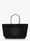 Tory Burch Ella Twist nylon shoulder bag with maxi front logo patch - Black