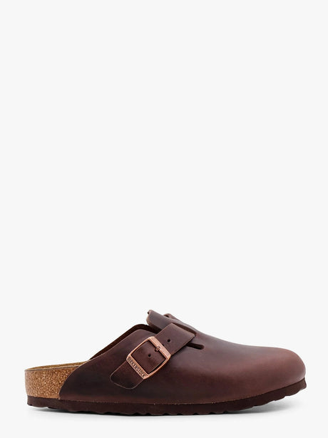 Birkenstock Boston BS leather mule - Marrone