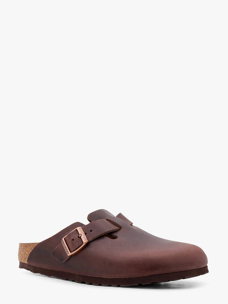 Birkenstock Boston BS leather mule - Marrone