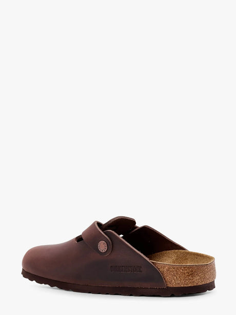 Birkenstock Boston BS leather mule - Marrone