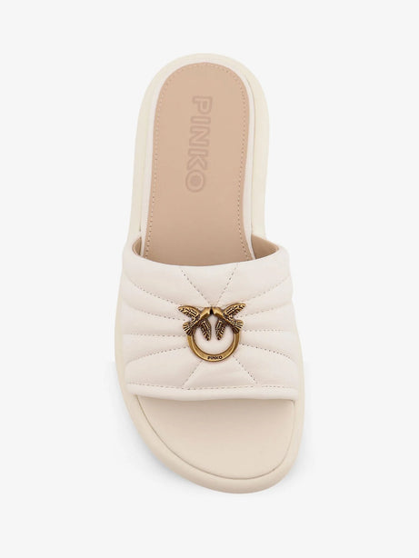 Pinko Fiona leather sandals - Bianco