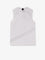 Pinko Molly cotton tank top with lace inserts - Bianco