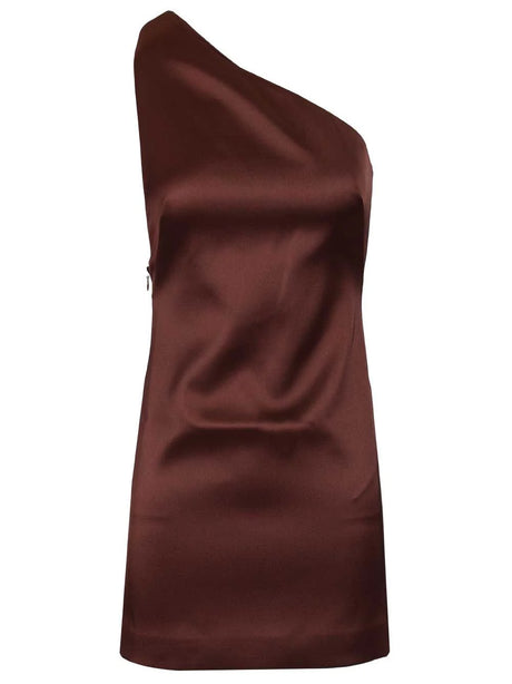 Self-Portrait Mini Dress - Brown