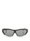 Saint Laurent Half Frame Sunglasses - Black