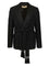 Valentino Garavani Virgin Wool Blazer With Belt - Black