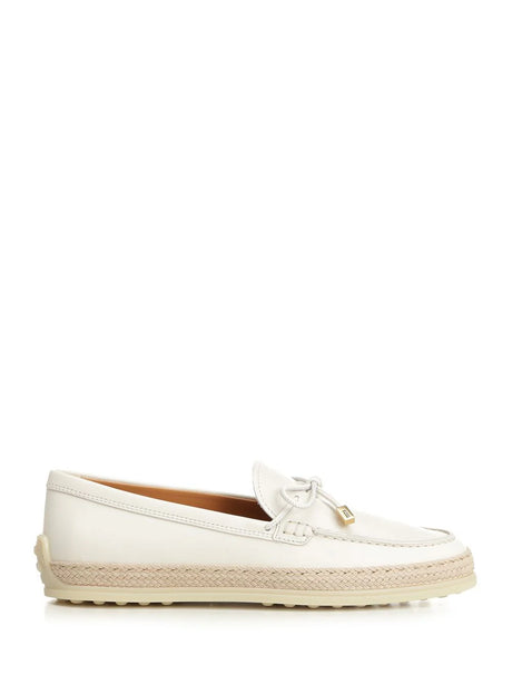 Tod'S Leather Moccasin - White