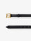 Fendi FF leather belt - Nero+Oro Burattato