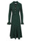 Self-Portrait Midi Knit Dress - Green