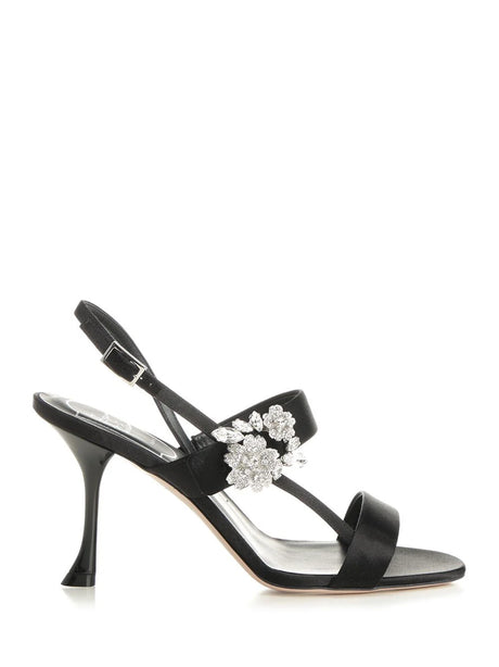 Roger Vivier Mini Bouquet Sandal - Black
