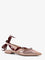 Pinko Gianira leather ballerinas with suede inserts - Beige