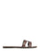 Saint Laurent Mabrouka Leather Sandals - Brown