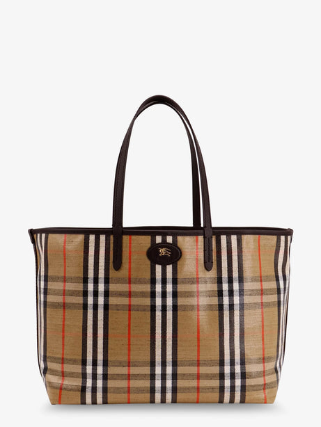 Burberry Highlands coated canvas shoulder bag - Sand