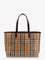 Burberry Highlands coated canvas shoulder bag - Sand