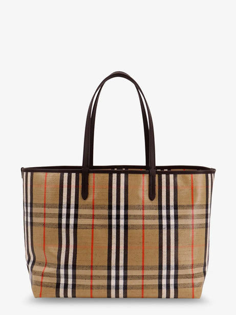 Burberry Highlands coated canvas shoulder bag - Sand