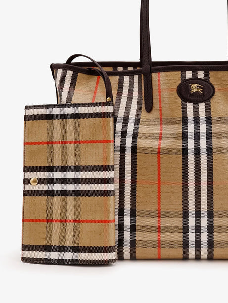 Burberry Highlands coated canvas shoulder bag - Sand