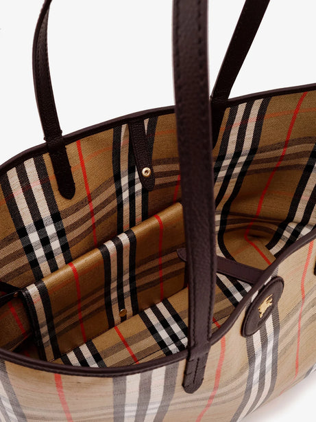 Burberry Highlands coated canvas shoulder bag - Sand