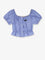 Miu Miu Striped cotton top - Celeste