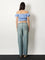 Miu Miu Striped cotton top - Celeste