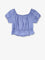 Miu Miu Striped cotton top - Celeste