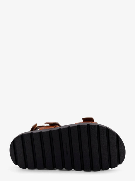 Tory Burch Mellow low leather sandals - Cuoio