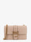 Pinko Love One leather crossbody bag - Beige