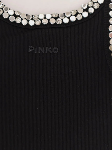 Pinko Coriandoli cotton top - Nero