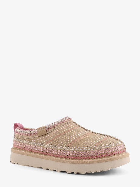 Ugg W Tasman Meadow suede sandals with multicolor stitching - Beige