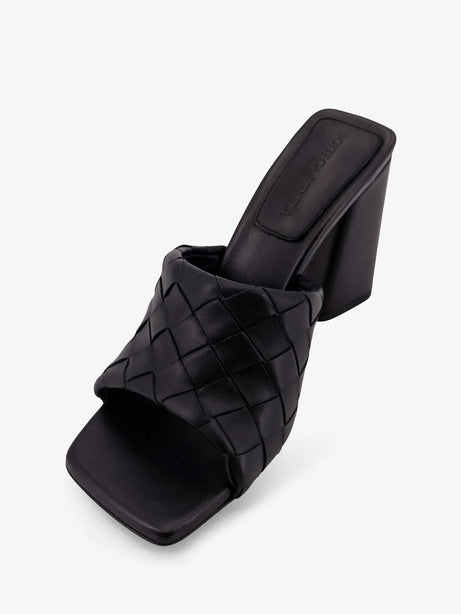 Bottega Veneta Parco letaher sandals - Black