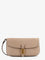 Pinko Leather Saddle Flat crossbody bag - Marrone