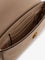 Pinko Leather Saddle Flat crossbody bag - Marrone