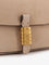 Pinko Leather Saddle Flat crossbody bag - Marrone