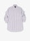 Balenciaga Tucked Sleeve striped cotton shirt - White/Blue