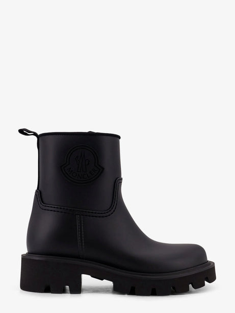 Moncler Kickstream rubber rainboots - Nero