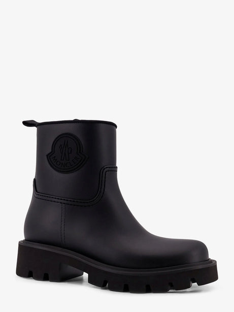 Moncler Kickstream rubber rainboots - Nero