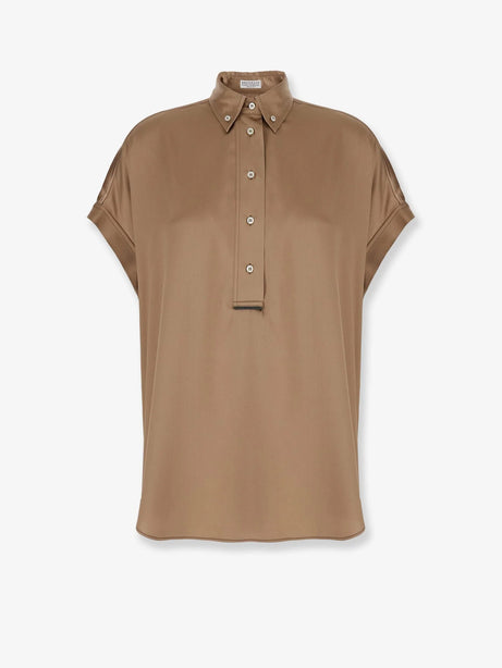 Brunello Cucinelli Silk blend shirt - Pralines