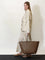 Brunello Cucinelli BC Duo hammered leather handbag - Mud