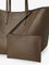 Brunello Cucinelli BC Duo hammered leather handbag - Mud
