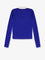 Celine Cashmere and silk polo shirt with logo embroidery on the front - Royal Blue/White