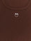 Pinko Calcolatore cotton tank top with frontal Love Birds logo - Marrone