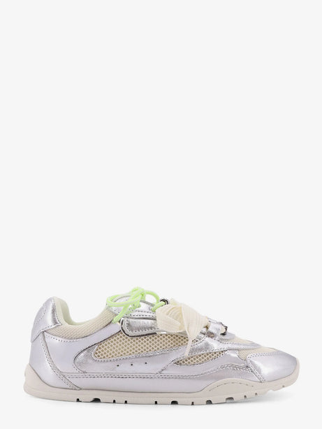 Pinko Yulia mesh sneakers with leather inserts - Grigio