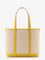 Polo Ralph Lauren Canvas shoulder bag with embroidered logo on the front - Ecruracingyellow