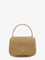 Ami Paris Suede crossbody bag with metal logo on the front - Miel