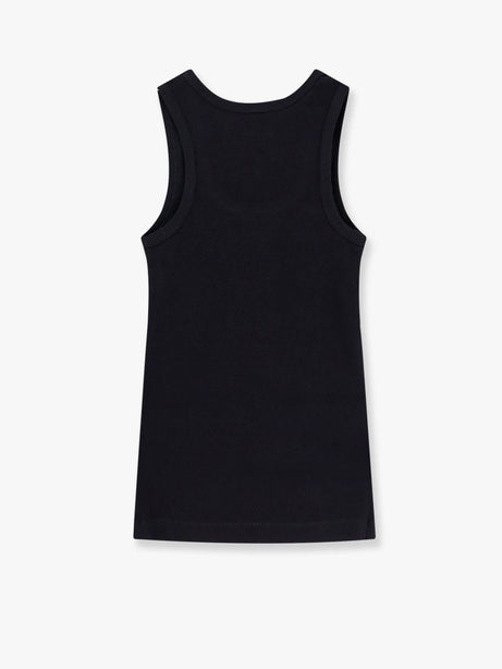 Pinko Calcolatore Cotton tank top with Love Birds logo on the front - Nero