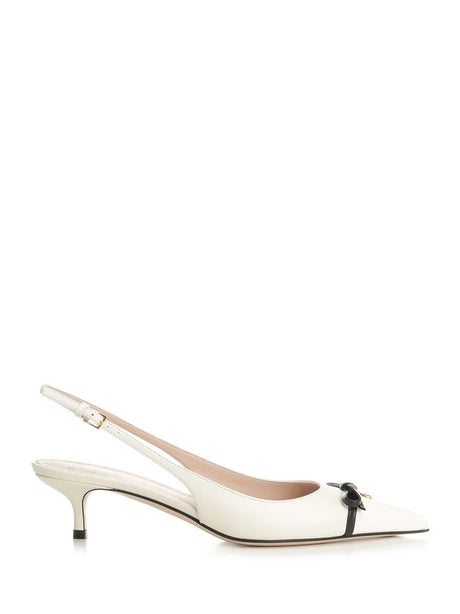Valentino Garavani Bepointy Slingback Pumps - White