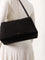 Alaia Le Bouledogue nubuck shoulder bag - Noir