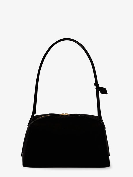 Alaia Le Bouledogue nubuck shoulder bag - Noir