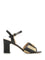 Valentino Garavani Striped Raffia Sandals - Black