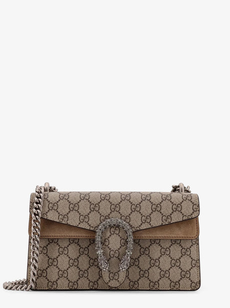 Gucci Dionysus Medium GG Supreme Fabric crossbody bag - Bei Ebo Taupe Blk Di