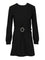 Saint Laurent Mini Dress In Sablé - Black