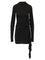 Off-White Black Tight Mini Dress